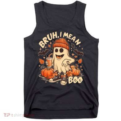 Funny Halloween Bruh I Mean Boo Ghost Tank Top