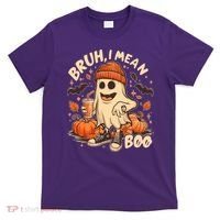 Funny Halloween Bruh I Mean Boo Ghost T-Shirt thumb 0