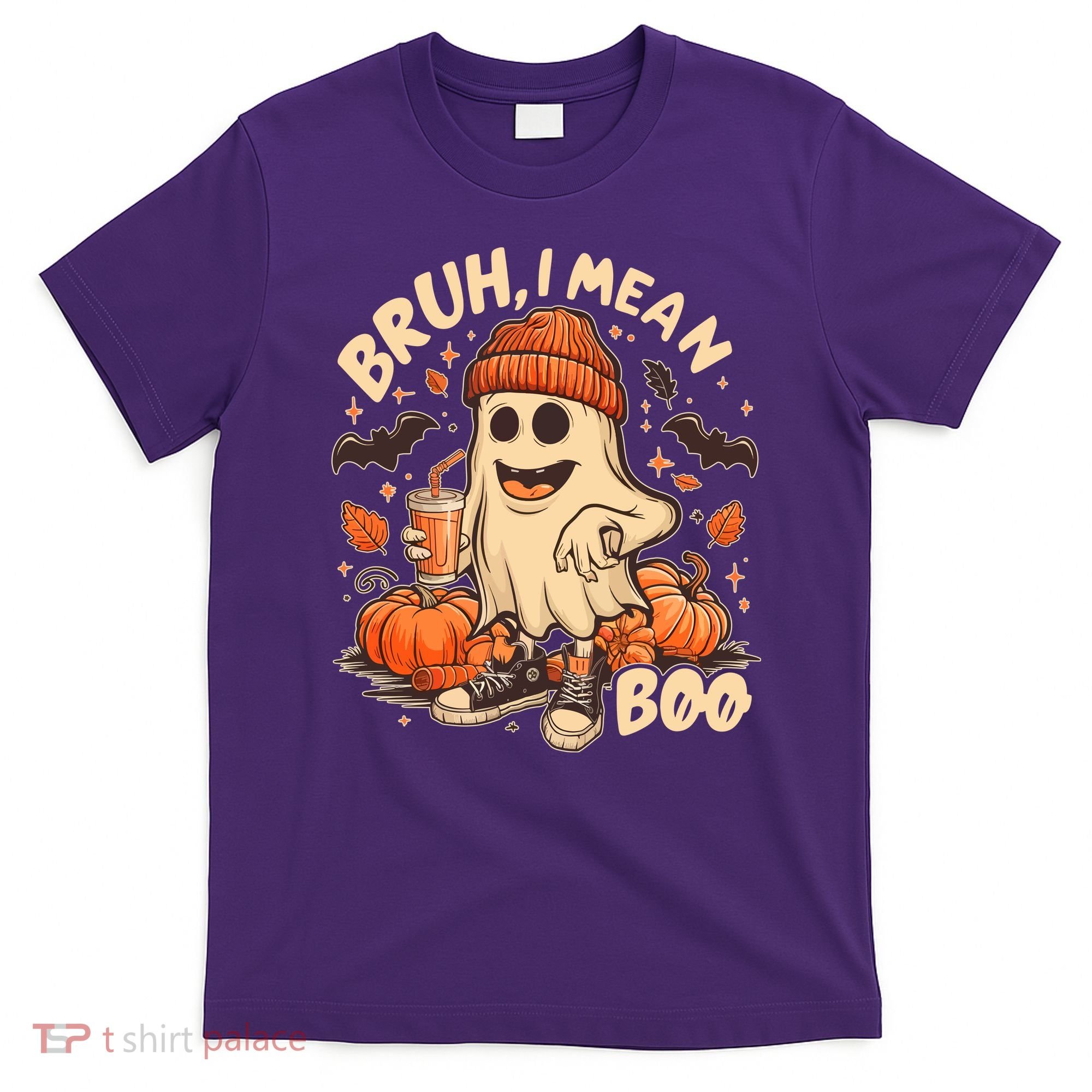 Funny Halloween Bruh I Mean Boo Ghost T-Shirt