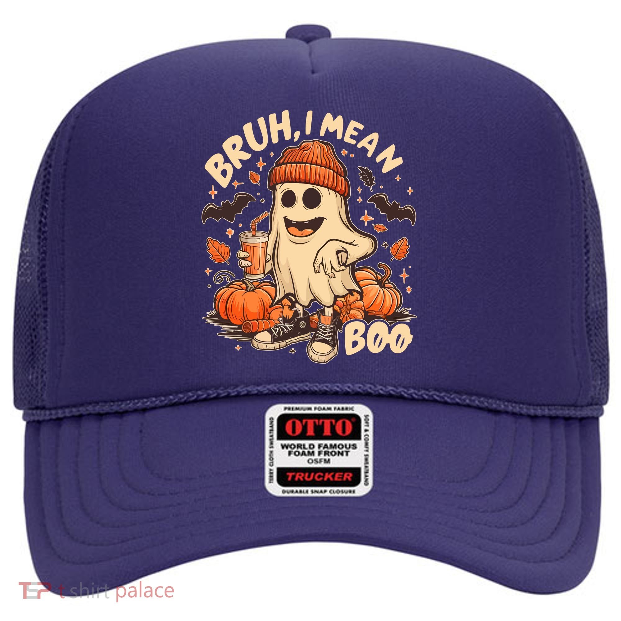Funny Halloween Bruh I Mean Boo Ghost Hat