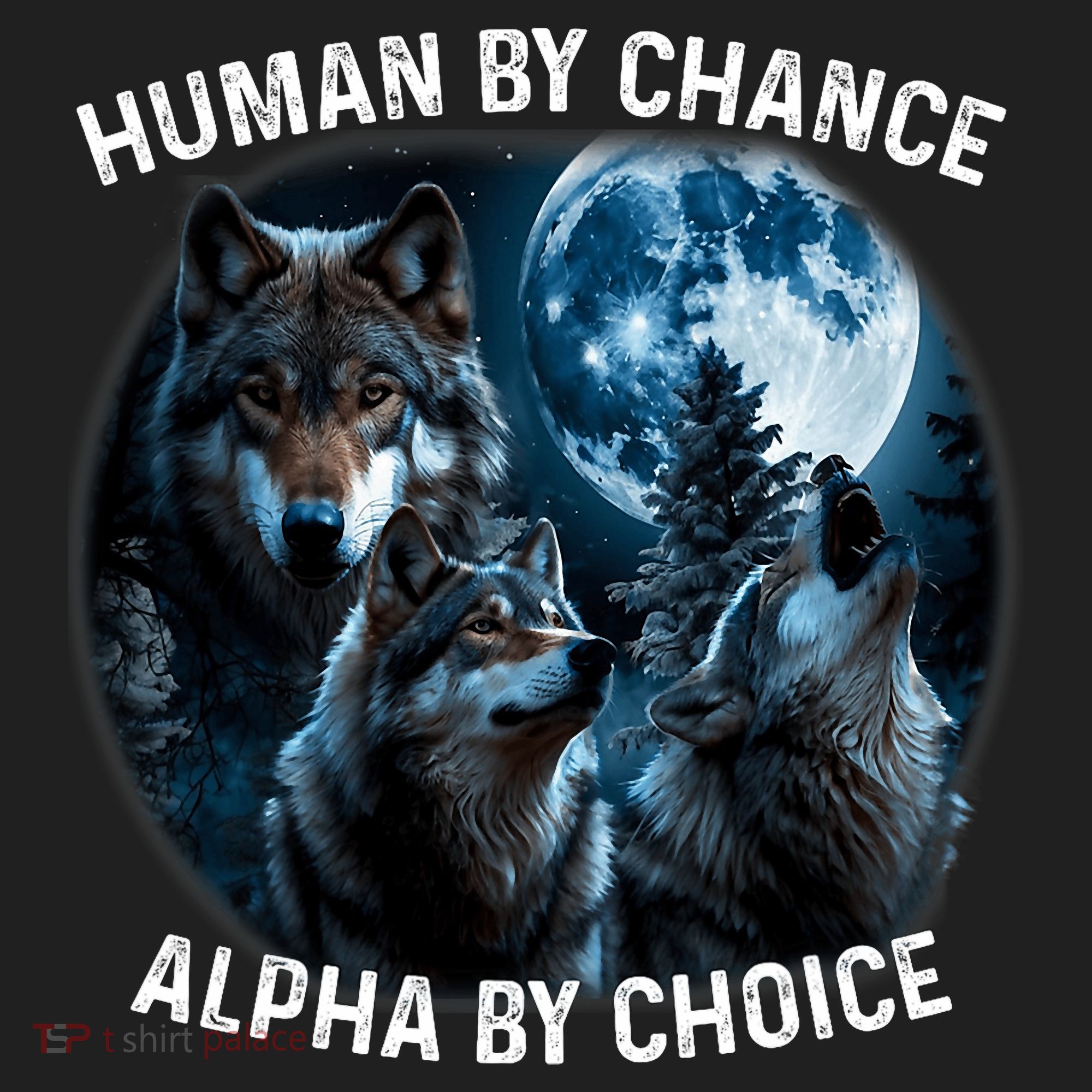 Funny Human By Chance Alpha By Choice Wolf Beanie