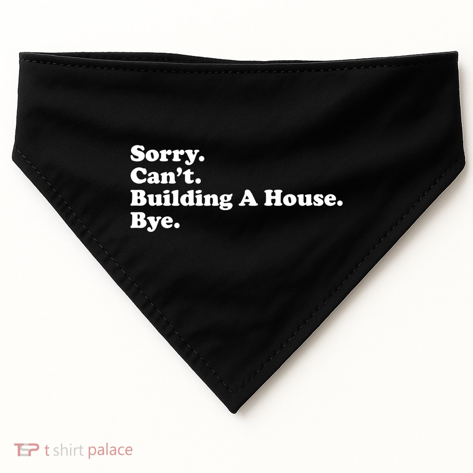 Funny Home Builder Carpenter Contractor Construction Gift Funny Gift USA-Made Doggie Bandana
