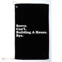 Funny Home Builder Carpenter Contractor Construction Gift Funny Gift Golf Towel thumb 0