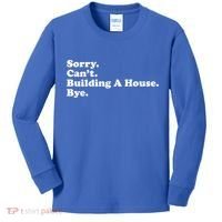 Funny Home Builder Carpenter Contractor Construction Gift Funny Gift Kids Long Sleeve Shirt thumb 0