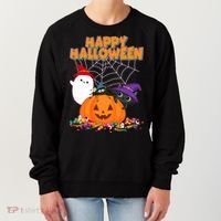 Funny Halloween, Cute Halloween, Cute Happy Halloween Friends Women's Sweatshirt thumb 0