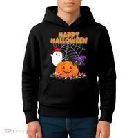 Funny Halloween, Cute Halloween, Cute Happy Halloween Friends Kids Hoodie thumb 4