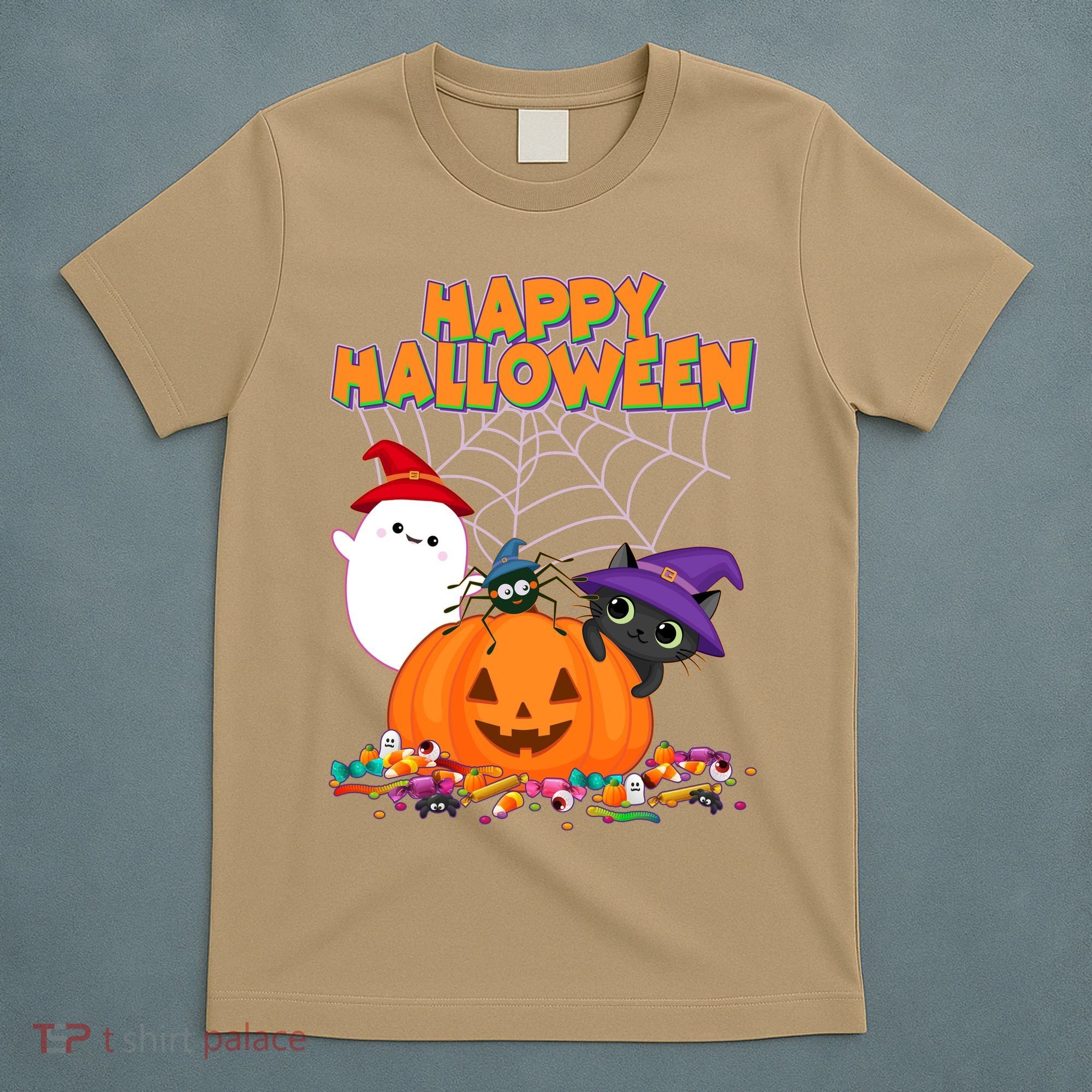 Funny Halloween, Cute Halloween, Cute Happy Halloween Friends T-Shirt
