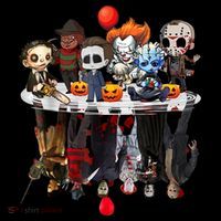 Funny Halloween, Cute Halloween, Cute Horror Movie Chibi Character Water Reflect Coffee Mug thumb 5