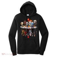 Funny Halloween, Cute Halloween, Cute Horror Movie Chibi Character Water Reflect Women's Hoodie thumb 0