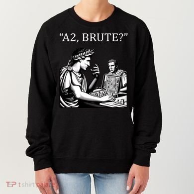 Funny History Caesar And Brutus Board Game Meme Women's Sweatshirt