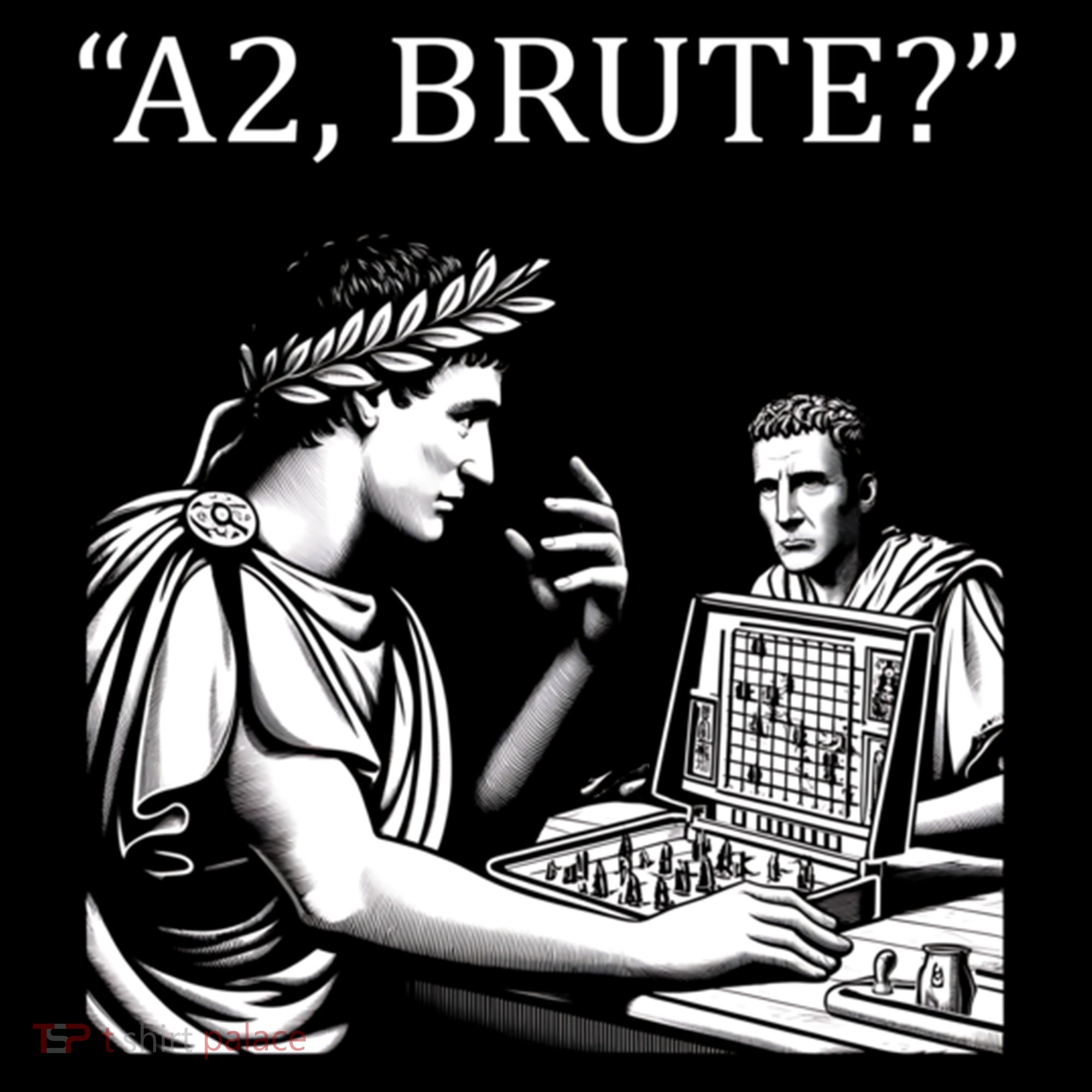 Funny History Caesar And Brutus Board Game Meme Doggie Tank