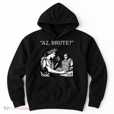 Funny History Caesar And Brutus Board Game Meme Hoodie