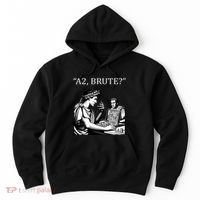 Funny History Caesar And Brutus Board Game Meme Hoodie thumb 0