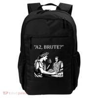 Funny History Caesar And Brutus Board Game Meme Backpack thumb 0