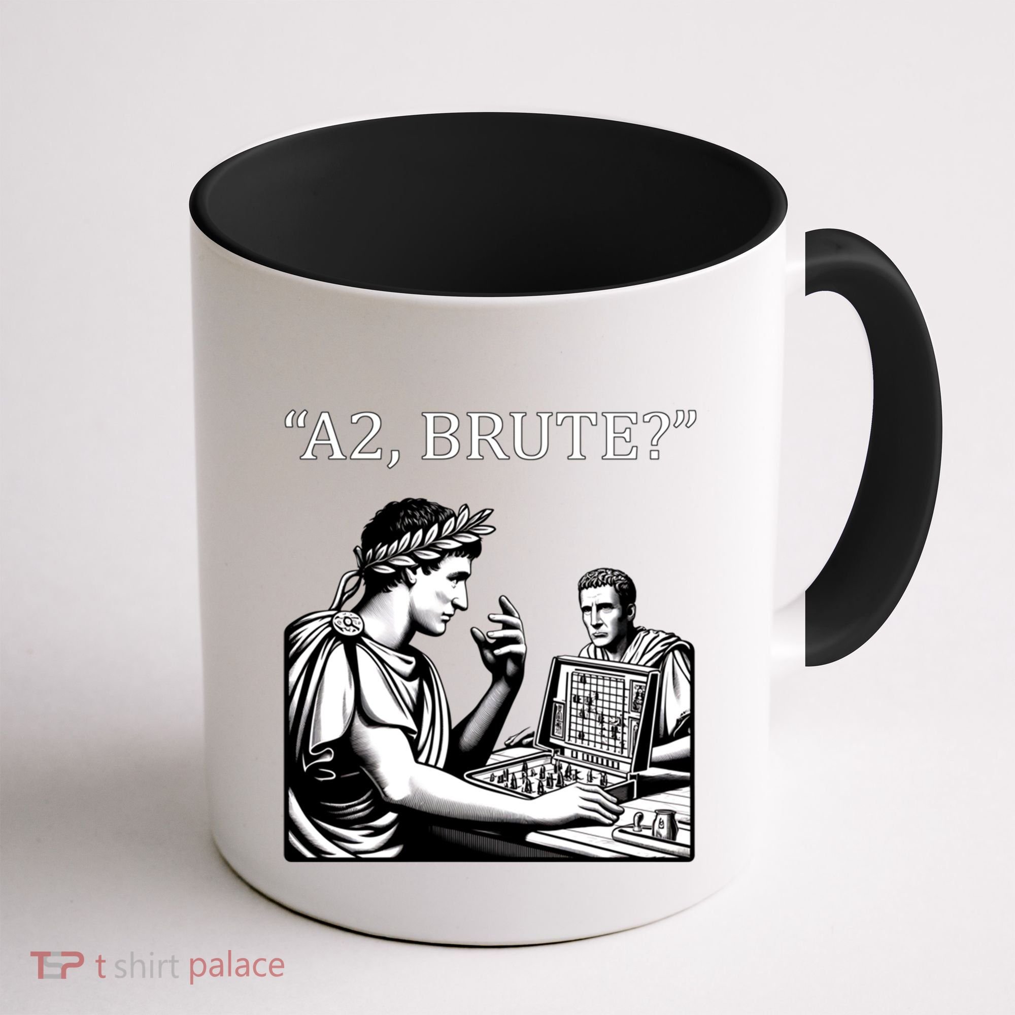 Funny History Caesar And Brutus Board Game Meme Coffee Mug