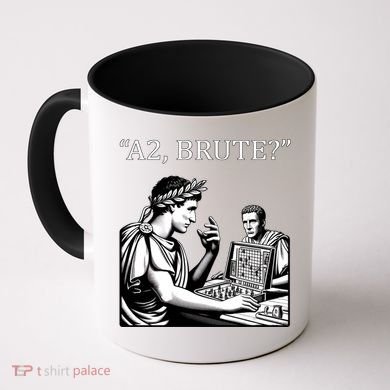 Funny History Caesar And Brutus Board Game Meme Coffee Mug
