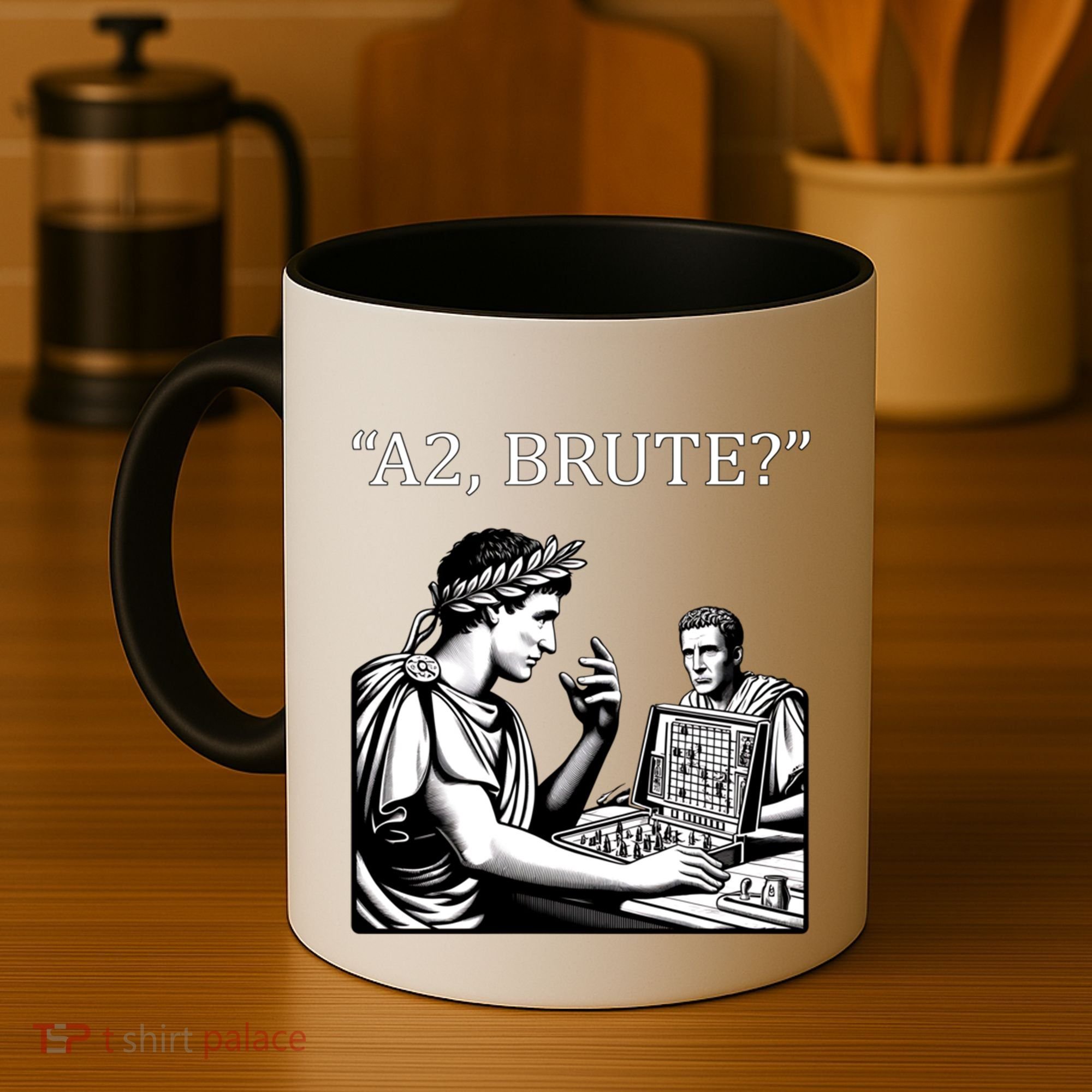 Funny History Caesar And Brutus Board Game Meme Coffee Mug