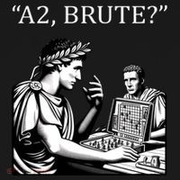 Funny History Caesar And Brutus Board Game Meme Pajama Set thumb 2