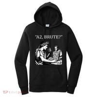 Funny History Caesar And Brutus Board Game Meme Women's Hoodie thumb 0