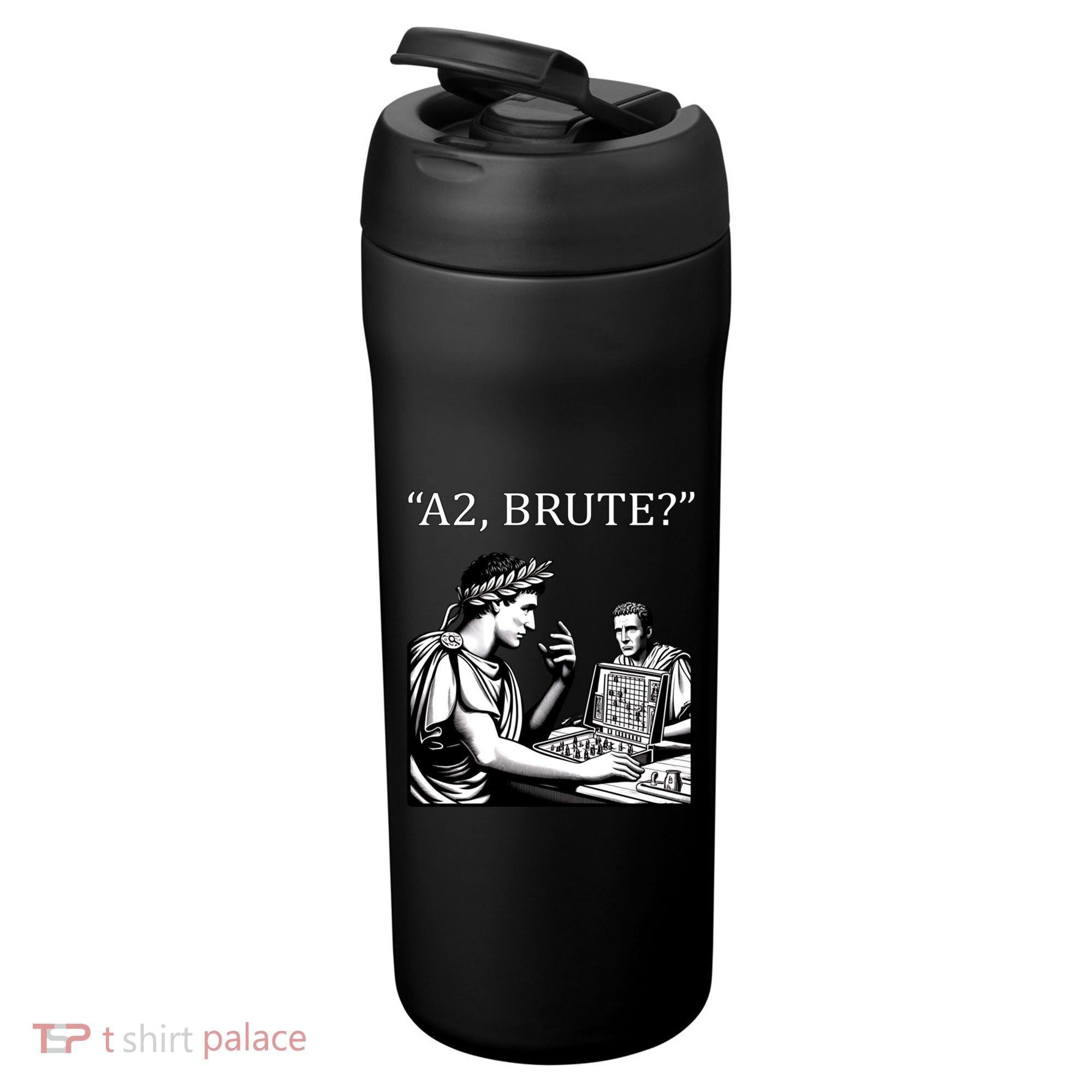 Funny History Caesar And Brutus Board Game Meme 24oz Duet Stainless Steel Tumbler