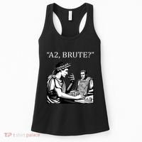Funny History Caesar And Brutus Board Game Meme Women's Tank Top thumb 0