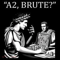 Funny History Caesar And Brutus Board Game Meme Baby Bodysuit thumb 2