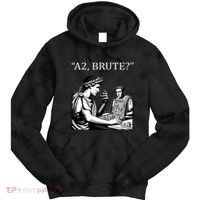 Funny History Caesar And Brutus Board Game Meme Tie Dye Hoodie thumb 0