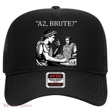 Funny History Caesar And Brutus Board Game Meme Hat