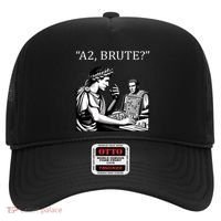 Funny History Caesar And Brutus Board Game Meme Hat thumb 0