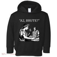 Funny History Caesar And Brutus Board Game Meme Toddler Hoodie thumb 0
