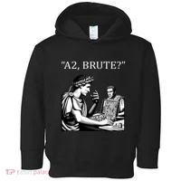 Funny History Caesar And Brutus Board Game Meme Toddler Hoodie thumb 0