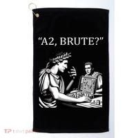 Funny History Caesar And Brutus Board Game Meme Golf Towel thumb 0
