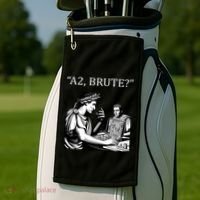 Funny History Caesar And Brutus Board Game Meme Golf Towel thumb 2