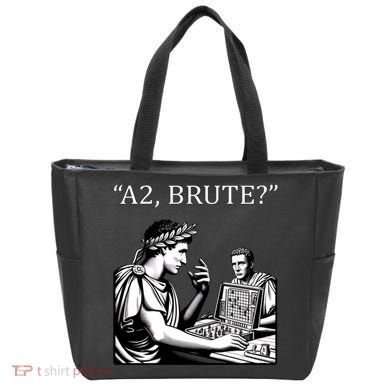 Funny History Caesar And Brutus Board Game Meme Tote Bag