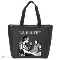 Funny History Caesar And Brutus Board Game Meme Tote Bag thumb 0