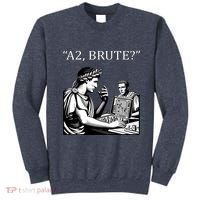 Funny History Caesar And Brutus Board Game Meme Sweatshirt thumb 0