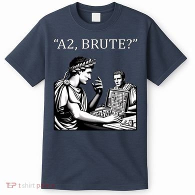 Funny History Caesar And Brutus Board Game Meme T-Shirt