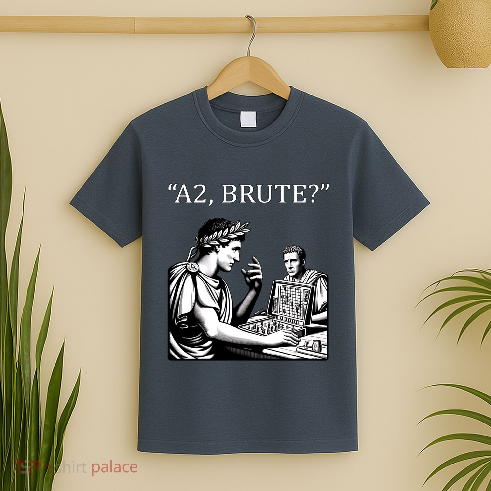 Funny History Caesar And Brutus Board Game Meme T-Shirt