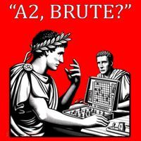Funny History Caesar And Brutus Board Game Meme Santa Hat thumb 1