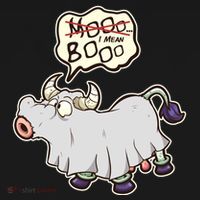 Funny Halloween Cow Moo I Mean Boo Backpack thumb 2