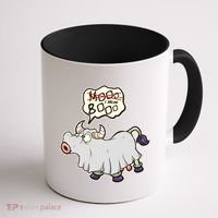 Funny Halloween Cow Moo I Mean Boo Coffee Mug thumb 1