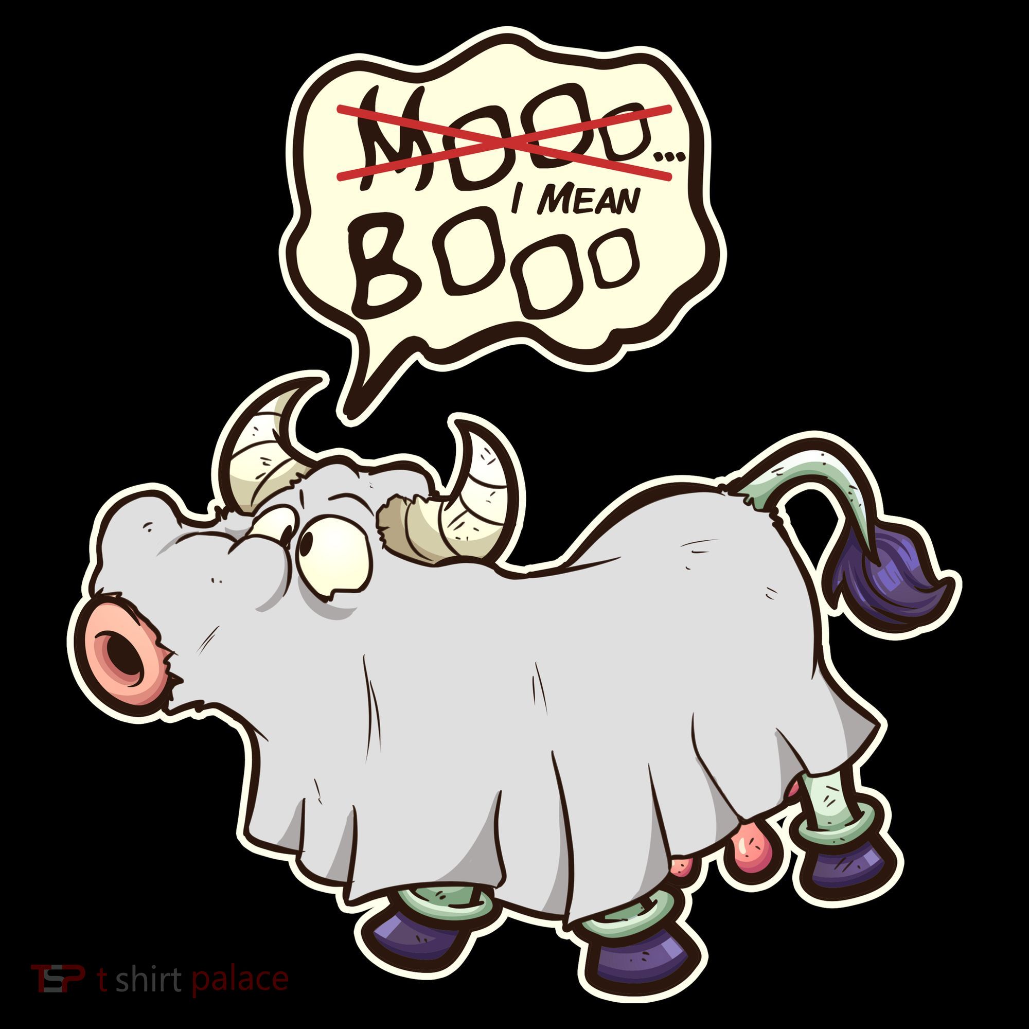 Funny Halloween Cow Moo I Mean Boo Coffee Mug