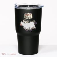 Funny Halloween Cow Moo I Mean Boo Tumbler thumb 0