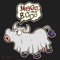 Funny Halloween Cow Moo I Mean Boo Tumbler thumb 3