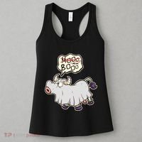 Funny Halloween Cow Moo I Mean Boo Women's Tank Top thumb 3