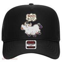 Funny Halloween Cow Moo I Mean Boo Hat thumb 0