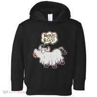 Funny Halloween Cow Moo I Mean Boo Toddler Hoodie thumb 0