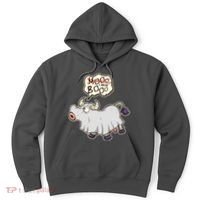 Funny Halloween Cow Moo I Mean Boo Hoodie thumb 0