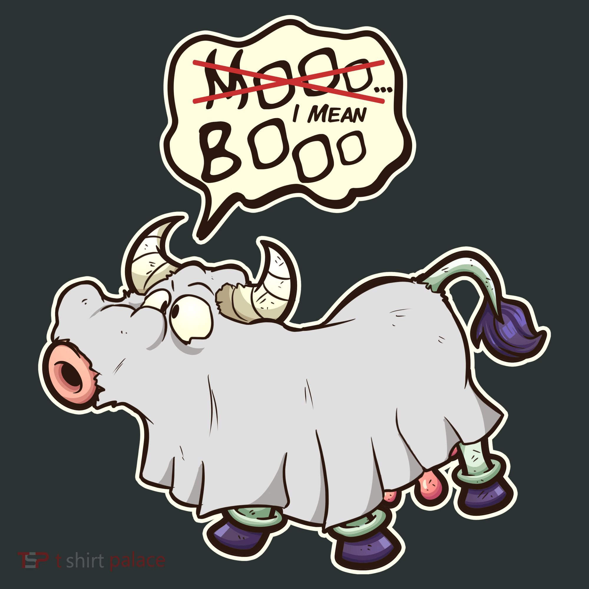 Funny Halloween Cow Moo I Mean Boo Sweatshirt