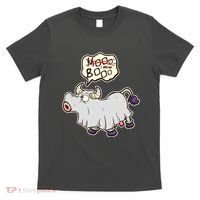 Funny Halloween Cow Moo I Mean Boo T-Shirt thumb 0
